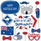 Big Dot of Happiness Australia Day - G'Day Mate Aussie Party Photo Booth Props Kit - 20 Count
